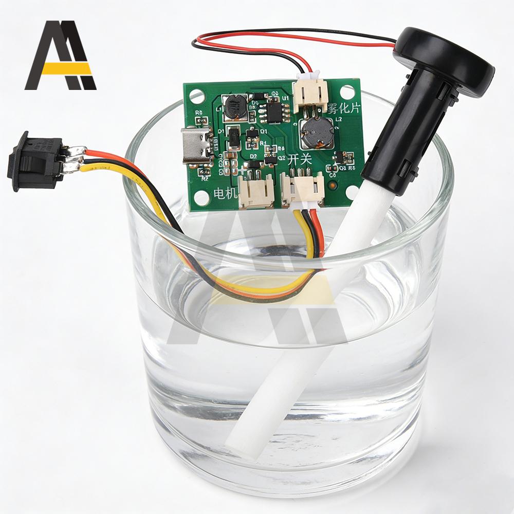 Electronic DIY Ultrasonic Humidifier DC5V Type C Ultrasonic Mist Humidifier Nebuliser Driver Module Electronic DIY Kit