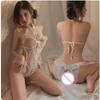 Sexy Lingerie Open Crotch Cheongsam Battle Robe Suit Midnight Charm Temptation Pajamas Passion Uniform
