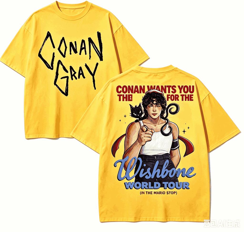 Conan Gray For Fan Gift Tshirt Unisex Unisex Harajuku Oversizedunisex Short Sleeve Streetwear High Quality Couples Comfortable Soft