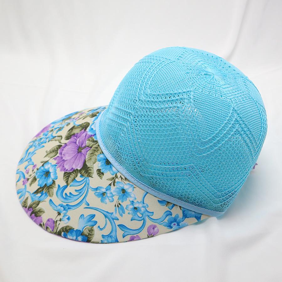 Ladies' Summer Large Eave Sun Hat Outdoor Sun Protection Duck Tongue Cool Hat Small Fresh Floral Tea Picking Hat