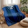 Schalke 04 FC Custom Name Text Flannel Blanket Soccer Logo Personalized Fleece Throw Blanket Special Gift For Sofa Bedroom Home