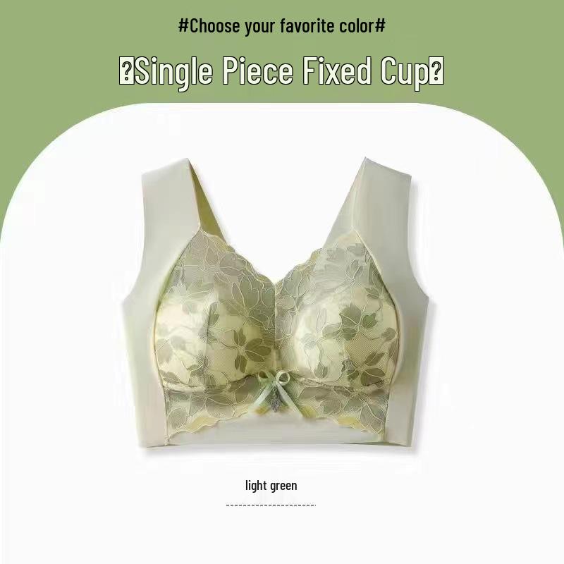 

Женский бесшовный кружевной бралетт 2024 года с боковой поддержкой и фиксированными чашками L (100~120 jin) трава зеленый
