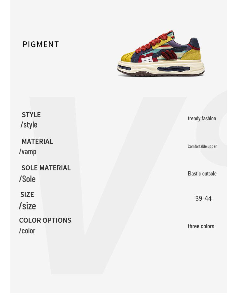 Height-Boosting Summer Platform Sneakers - Trendy, Durable, Low-Top Casual Sports Shoes