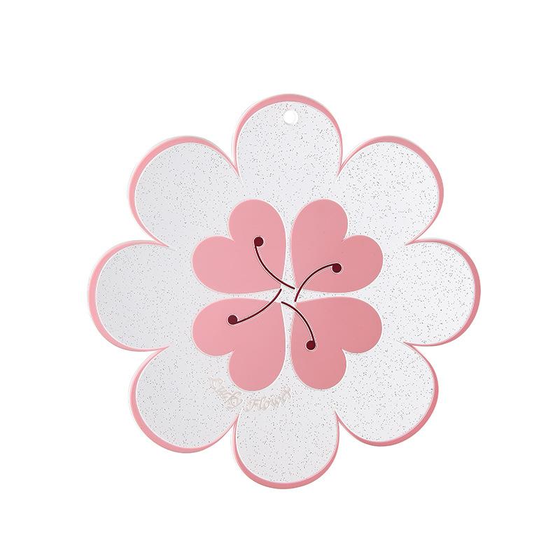 1PC Kawaii Coasters Sunflower Japanese Style Sakura Insulated Table Mat Tableware Tea Milk Cup Coasters for Kichen Pad Drinkware