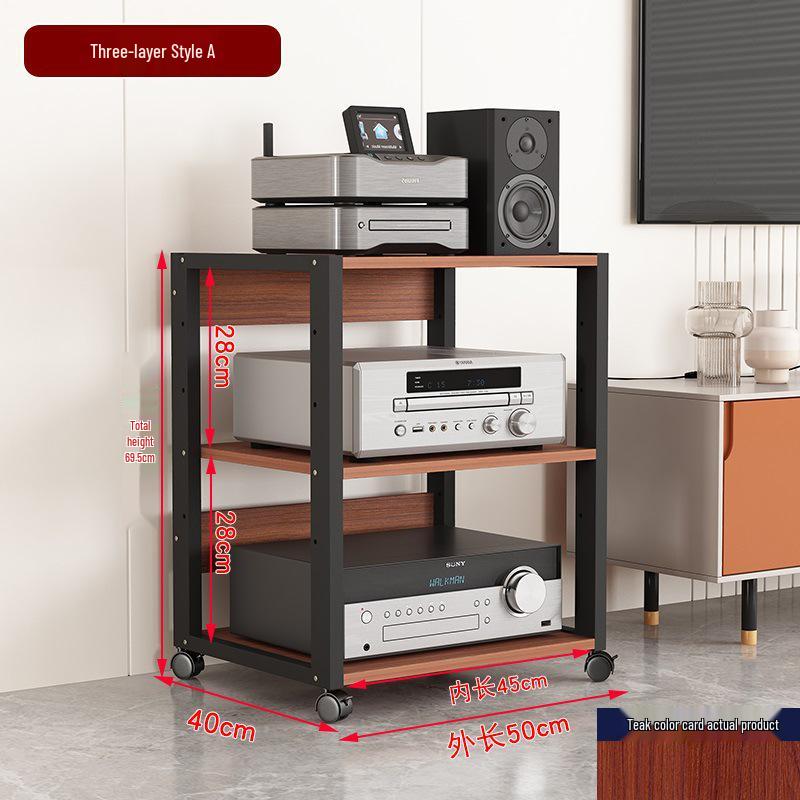 Mixer Audio Mobil și Suport Amplificator cu Tuburi - Dulap Raft de Depozitare pentru Home Theater