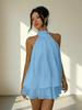 European Style Vacation Maxi Dress Chiffon Mini Skirt Summer Sexy