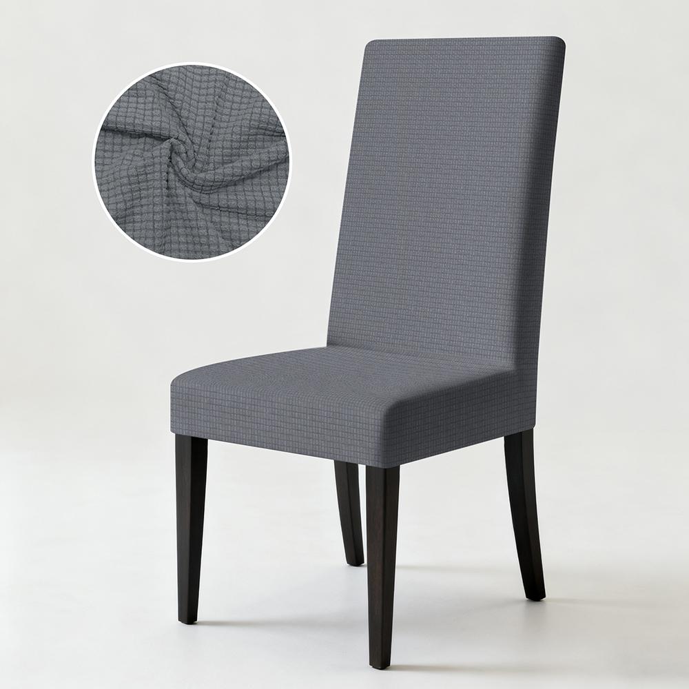 1PC Oversized Stretch High Back Dining Chair Covers Fashion Removable Spandex Protector Kitchen Thickened Soft Chair Cover