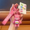Licensed Love Adorable Bear Keychain Creative Rainbow Bear Backpack Gift Accessory