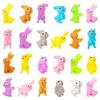 5/10PCS Happy Easter Rabbits Stretch Stress Relief Sensory Fidget Toys  Easter Egg Hunt Party Favor Basket Stuffer Gifts