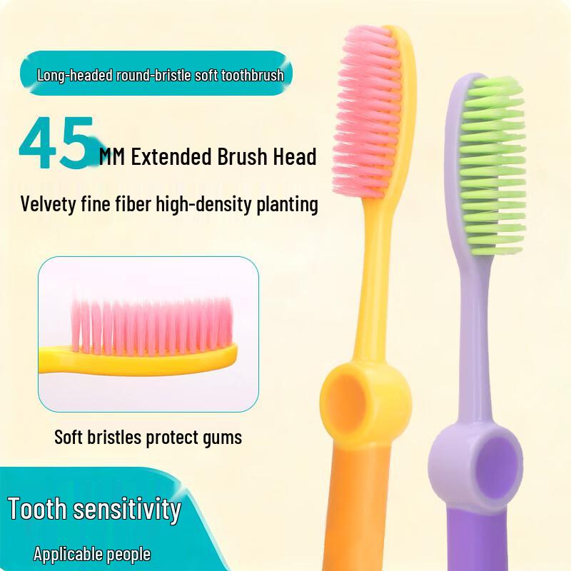 Vibrant High-Density Soft Bristle Adult Toothbrush