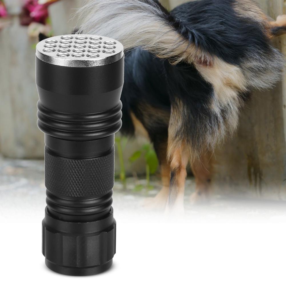 UV Ultra Violet 21 LED Flashlight Aluminum Alloy Scorpion Pets Mini Torch Light
