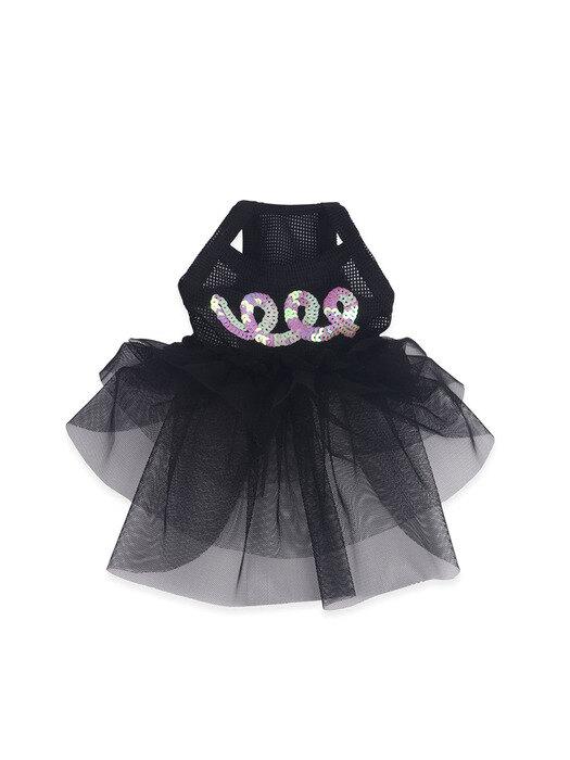 MONCHOUCHOU Sparkle Ballerina Dress Black