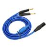 XLR to Dual 6.35mm Cable Stereo Low Loss Mono Plug XLR Male Y Splitter Cord for Mic Mixer Amplifier 3.3ft