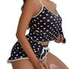 European & American Women's Summer Camisole Loungewear Set - Soft, Draped, Cute Printed Pajamas