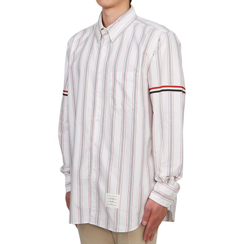 THOM BROWNE Stripe Detailed Button-Up Shirt MWL301A-F0352-960