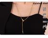Stainless Steel Snake Head Necklace: European & American Cold Style, Long-lasting Sweater Chain for Women