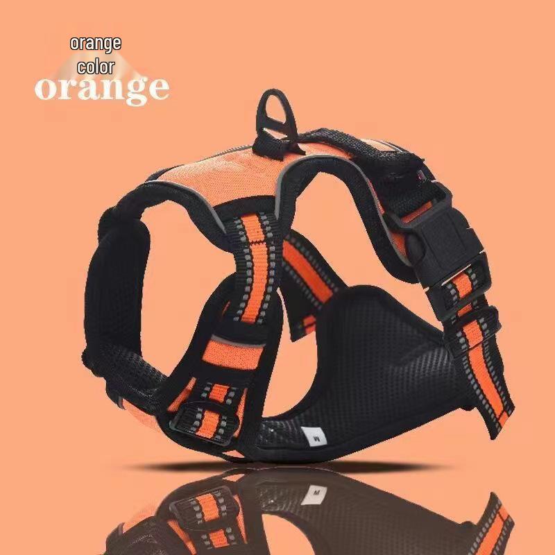 Anti-Escape H-Shaped Harness & Retractable Leash for Bulldogs & Border Collies M (163g)