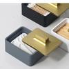 Resin Dental Floss Cotton Swab Box Solid Color Toothpick Storage Simple Home Desktop Holders Dispenser
