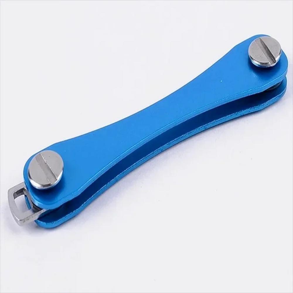 

Умный брелок для ключей, мини-брелок, компактный декоративный держатель для ключей, зажим для домашнего хранения, металлический зажим для ключей, алюминиевый органайзер, брелок для ключей на открытом воздухе синий