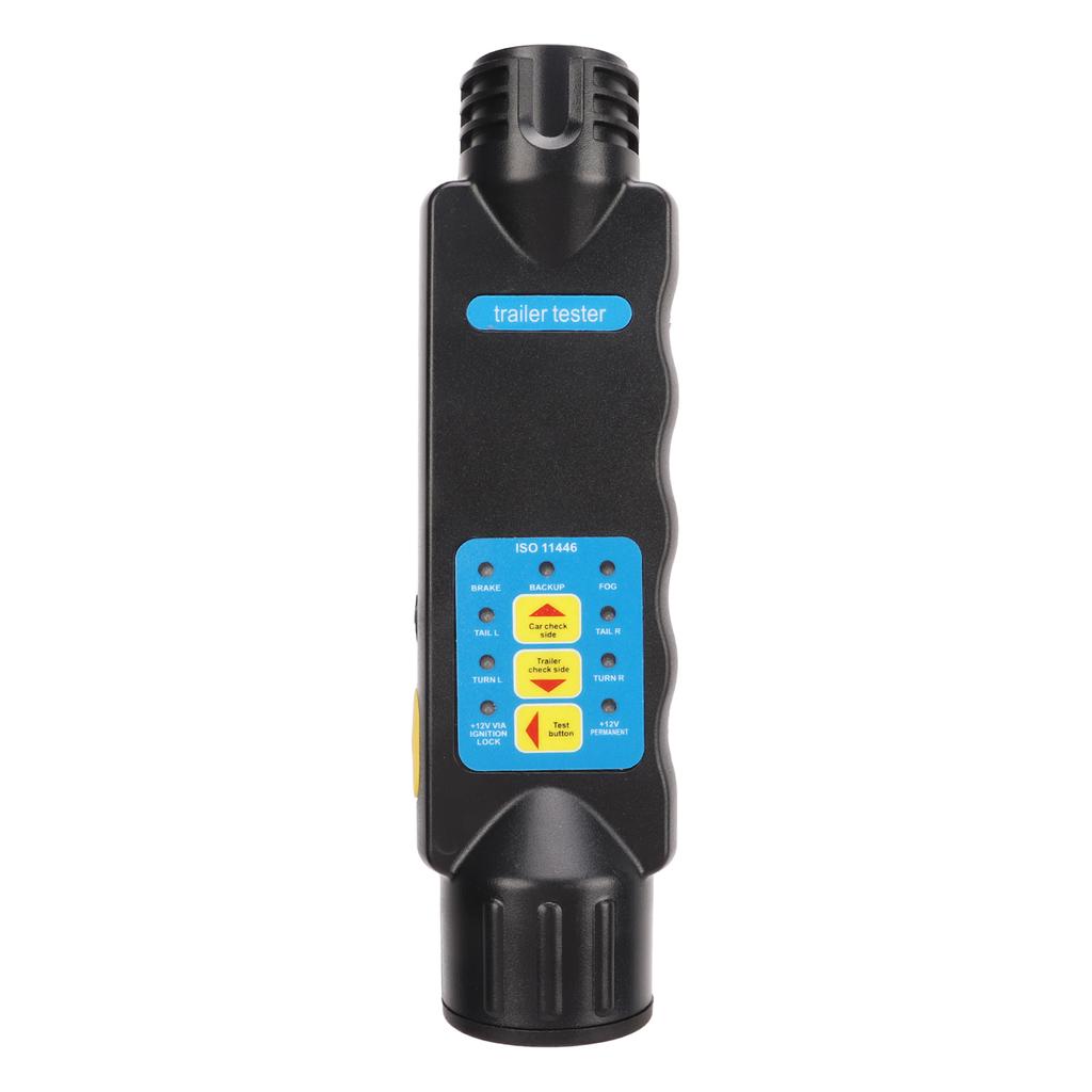 Trailer Tester 12V 13pin Tow Bar Light Plug Socket Wiring Test Diagnostic Tool Resistance Test Fault Detect for RV