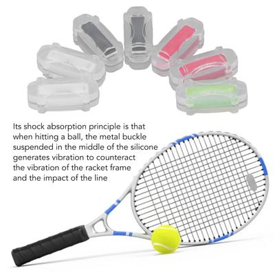 7Pcs Tennis Racquet Vibration Dampeners Anti Vibration Tennis Racket Shock Absorber