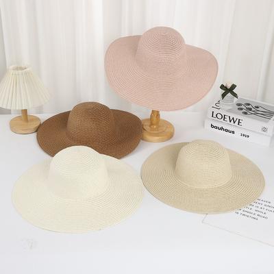 Summer Straw Hat DIY Handmade Light Board Hat Sunshade Sunscreen Hat Activity Round Edge Woven Travel Sunshade Straw Hat