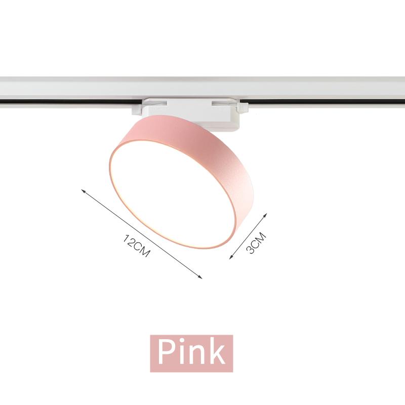 18W/24W Modern LED Track Lamp Macaron COB Aluminum Ceiling Rail Spotlight Living Room Home Fill Track Lighting Fixture AC220V