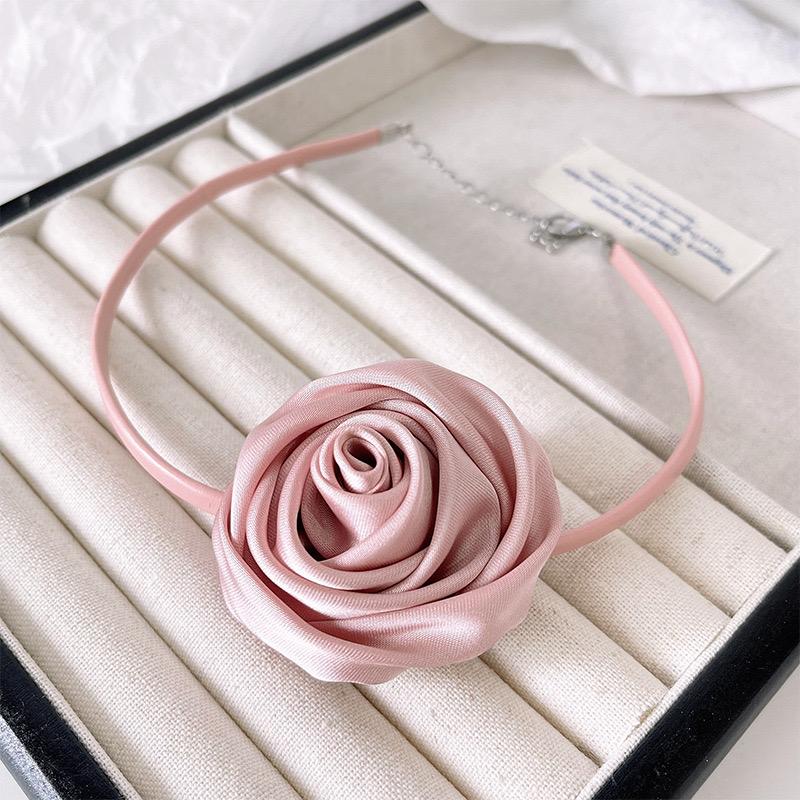 French Vintage Rose Necklace Stylish Lace-Up Temperament Sweet Necklace Suitable For Women To Wear Dating