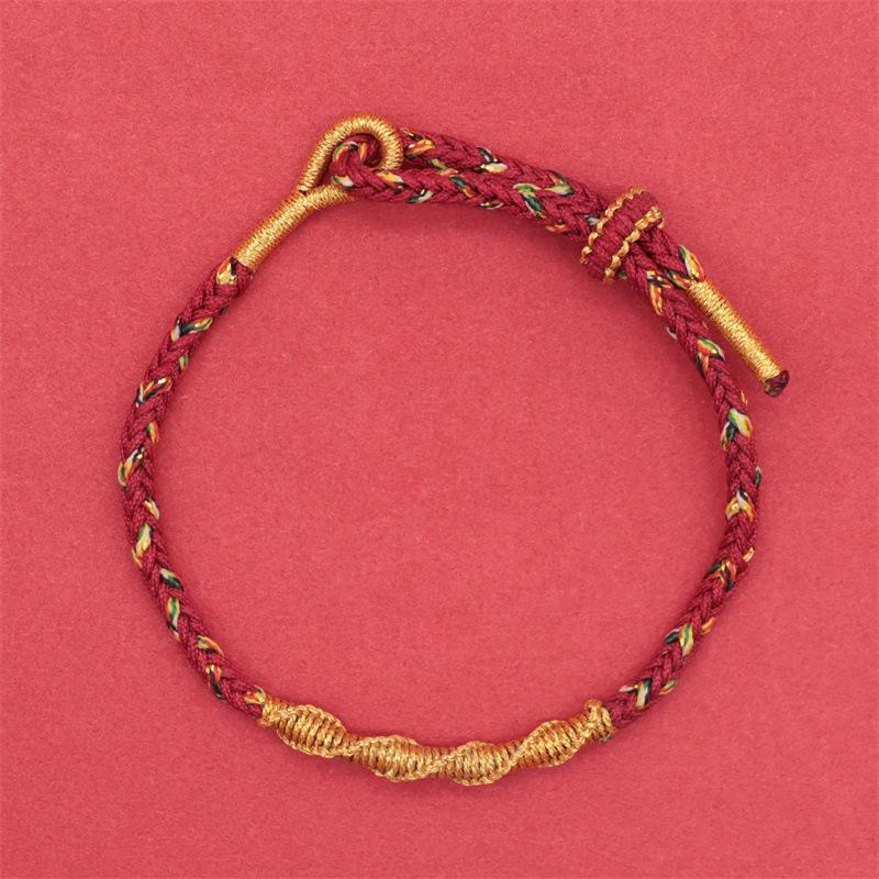 2025 Year of the Snake Red Rope Bracelet: Twelve Zodiac Eight Guardian Gods Hand-Woven for Men & Women