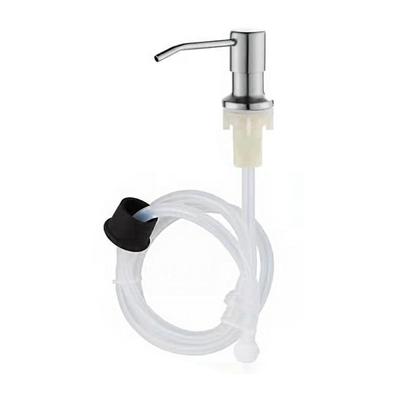 Sink Soap Dispenser Brushed Stainless Steel Sink Soap Dispenser with Silicone Extension Tube for Kitchen