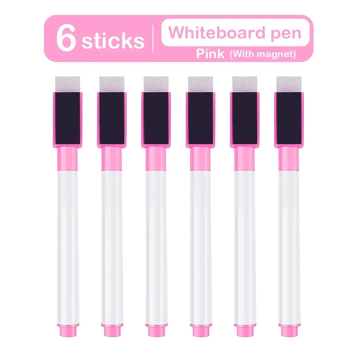 

8Pcs/Set Magnetic Whiteboard Marker Pen Dry Erase Markers With Eraser For Office School Stationery Writing Drawing Pen Dry Erase