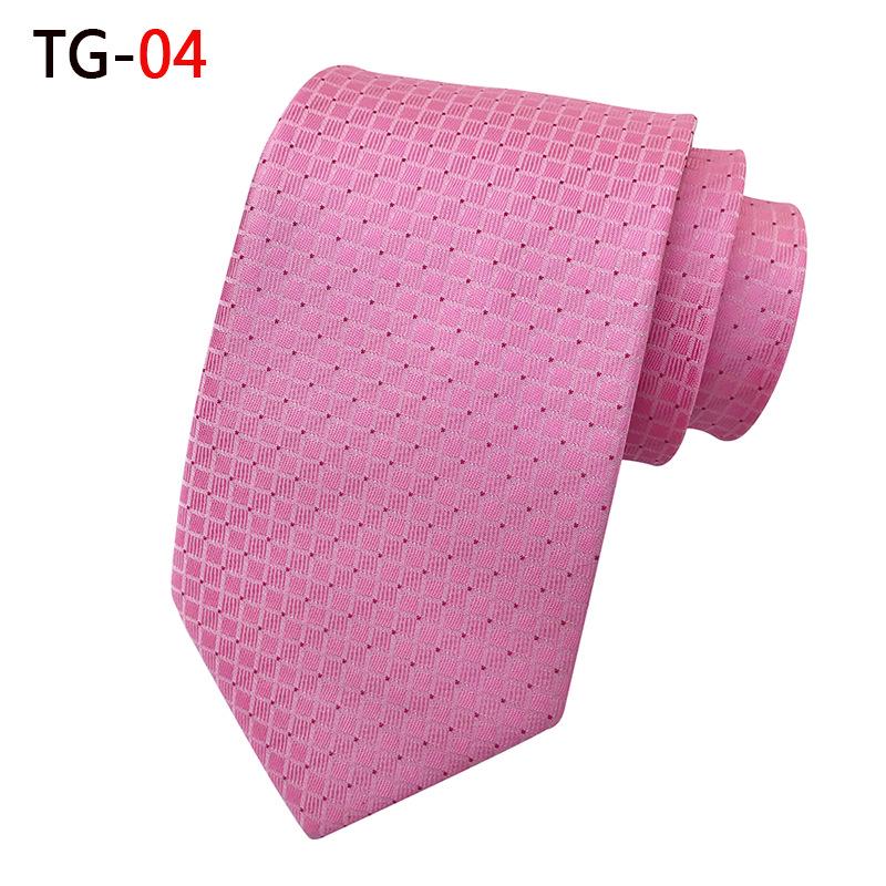 Men's Multi-Color Plaid Polka Dot Tie - Versatile for Formal & Casual Wear