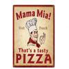 Köstliche Bäckerei Lebensmittel Metall Malerei Wand Kunst Metall Blechschilder Cafe Küche Decor Pizza Poster Vintage Plakette Wand Küche Decor