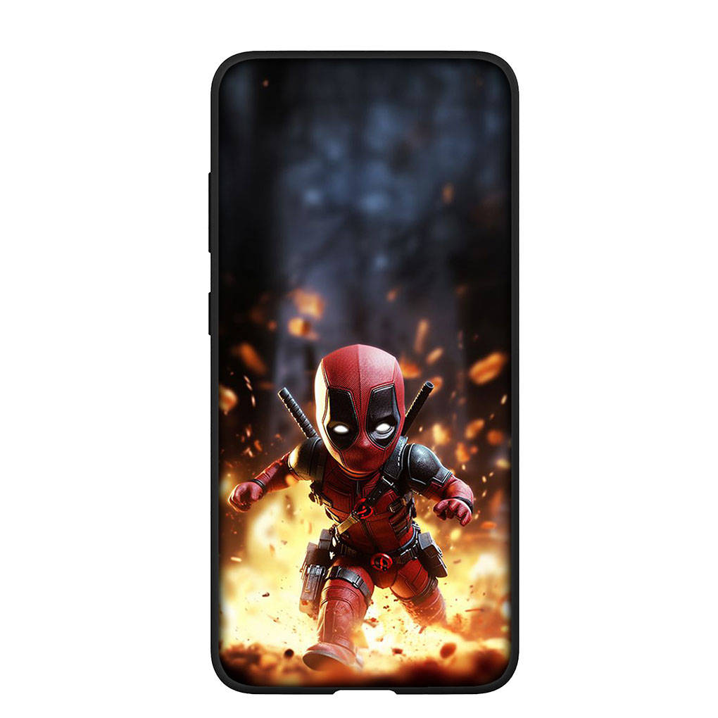 Phone Case for Samsung Galaxy S25 S24 S23 iPhone 16 15 Xiaomi Redmi Note 14 13 12 16E X 11 Pro Max OPPO Moto A4 Huawei Superhero Deadpool Comics Cover