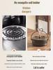 Portable Fireproof Retro Mosquito Coil Burner with Lid - Outdoor Anti-Scald Sandalwood Holder Tray