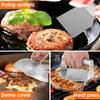 Smash Burger Kit with Lid Griddle Spatula 5.5 Inch Stainless Steel Burger Press 8.9 Inch Basting Cover 13.38 x 5.5 Inch Grill