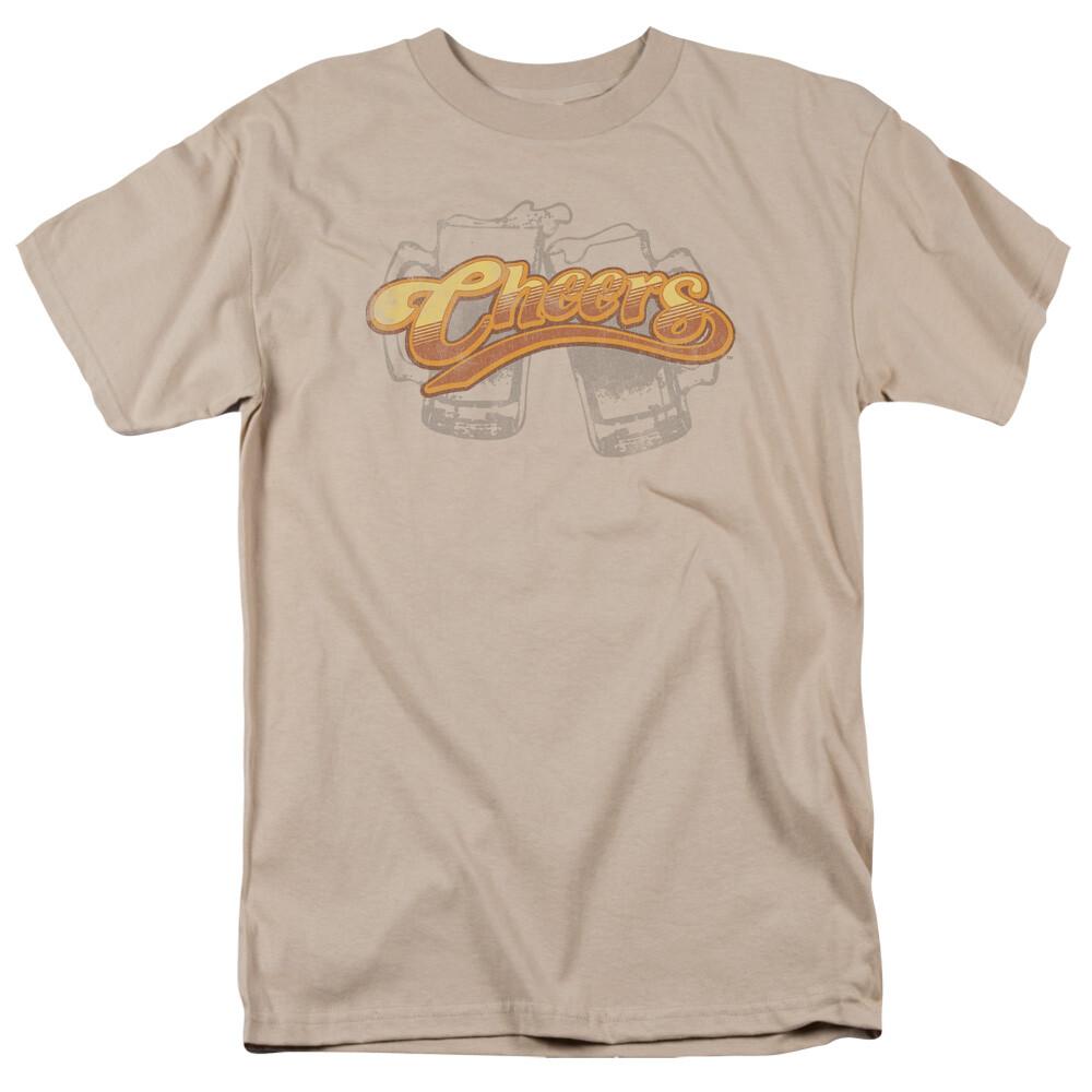 26 Cheers Beer Mugs T Shirt Mens Licensed Classic TV Merchandise Sand Unisex T-Shirt XXXL