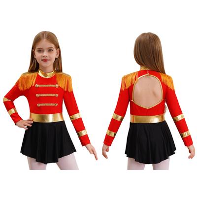 Kids Anime Magical Circus Cosplay Dress Kids Ringmaster Costume Halloween Carnival Party Fancy Skating Dance Performance Suit