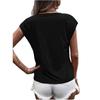 Summer V-neck 3D Love Printed Top Fashionable Casual Short Sleeved Women's T-shirts