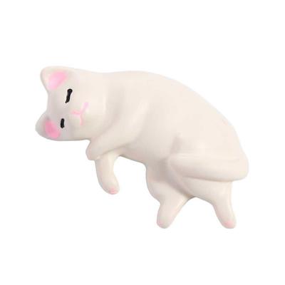 Cute Simulated Cat Fridge Ornaments Simulation Resin Cat Resin Accessories Sleep Cat Handicraft Lazy Cat Miniatures Home Decor