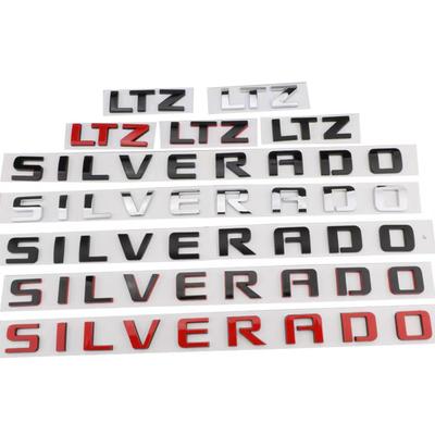 Emblème de lettres ABS SILVERADO LTZ applicable au style de voiture SILVERADO, badge de camion, plaque signalétique, logo autocollant