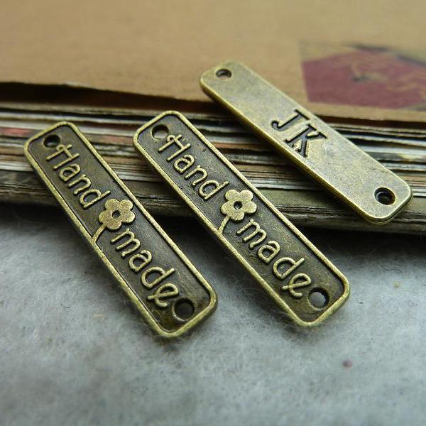

Vintage Handmade Double-Hole Connector DIY Jewelry Accessory (1g) - c7186