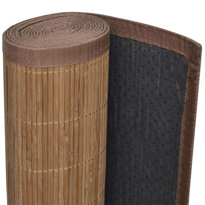 Rug - vidaXL - Rectangular - 80 X 200 Cm - Bamboo - Non-slip PVC