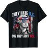They Hate Us Cuz They Ain't Us USA American Flag 4th of July T-Shirt