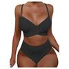 Women Sexy Solid Color Bikini Swimwear Two-Piece Swimsuit Swimming Beachwear