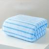 Handtuch Gestreiftes Muster Schnelltrocknend, Weich und Bequem für Badezimmer, Fitness, Dusche