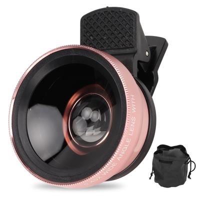 Phone Lens 2 In 1 HD Professional Universal Clip 0.45X Wide Angle 12.5X Macro Lens for Cellphone