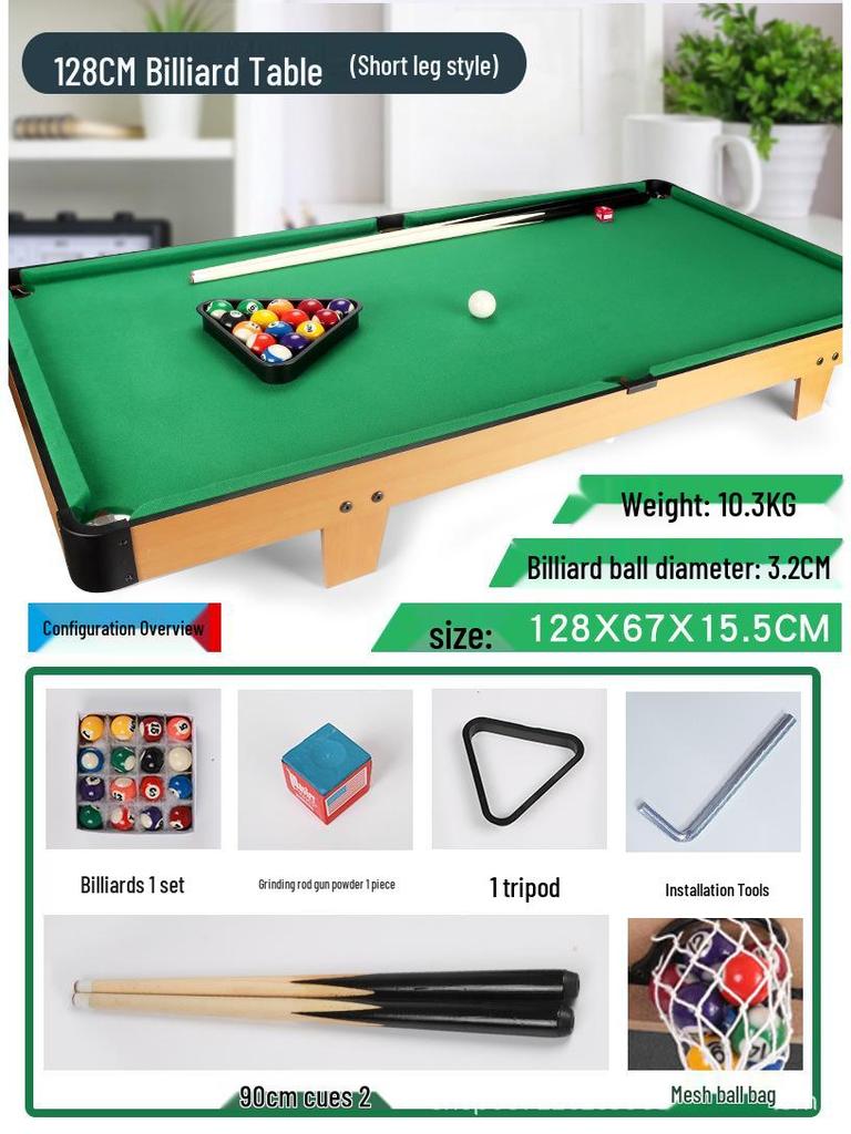 Children's Mini Wooden Billiards Table: Multifunctional Game Table with Legs