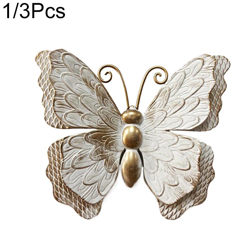 

1 шт./3 шт. Пластиковая скульптура бабочки, украшение для фона, для улицы, доступно несколько вариантов