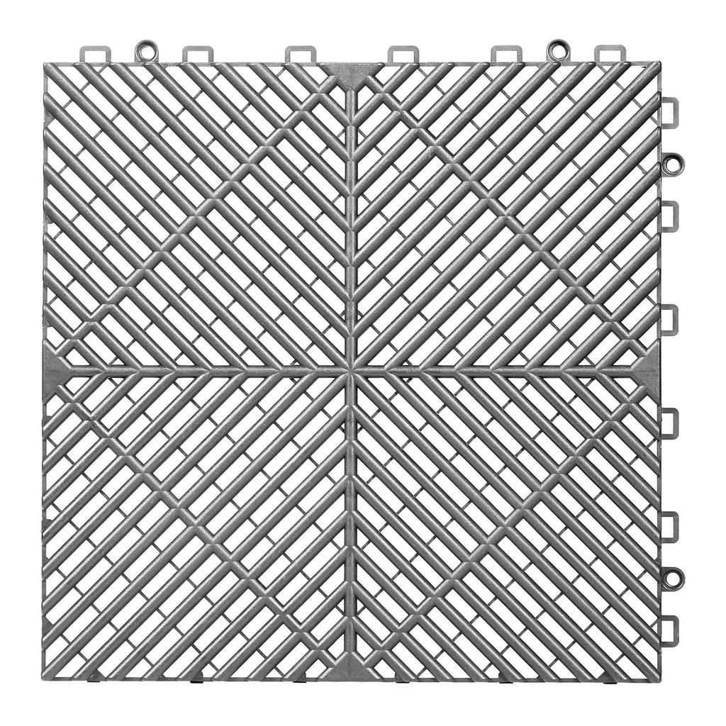 Interlocking Drainage Mats, 310 X 310 Mm, Modular Garage Flooring Tiles, Non-Slip PP Drainage Floor Tiles, Self-Draining, Easy Installation, for